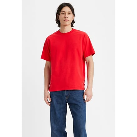 Levi's Red Basic T-shirt Red Size: L | Basic T-Shirts Outlet | Heren | Rood