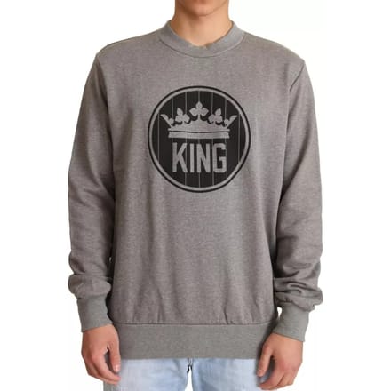 King Sweatshirt Grijze Crewneck