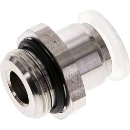 10mm x G3/8'' PA/RVS Insteekfitting Buitendraad EPDM