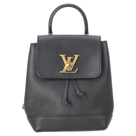 Louis Vuitton LV Mini Lockme rugzak in zwart leer