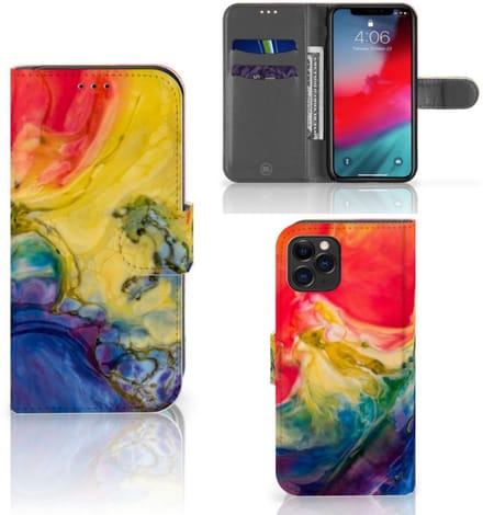 Hoesje Apple iPhone 11 Pro Watercolor Dark