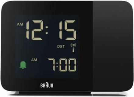 Braun BC15B-DCF - Wekker - Projectie - Zwart