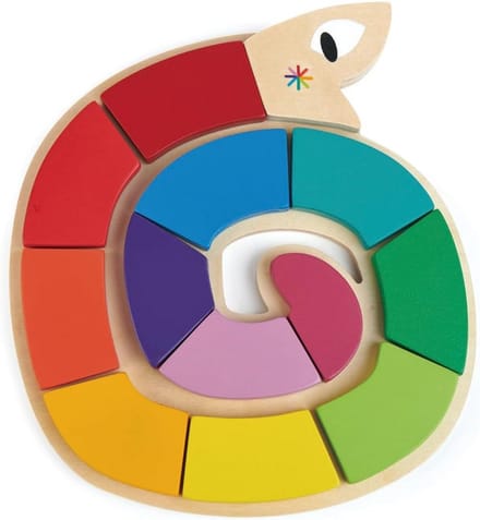 Houten kleuren puzzel voor kinderen vanaf 3 jaar