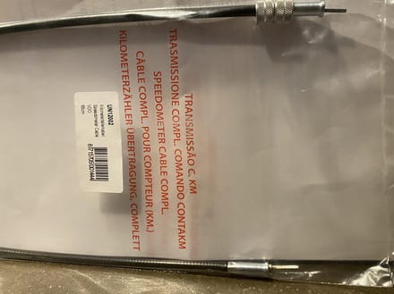 Kilometerkabel voor Honda camino zwart
