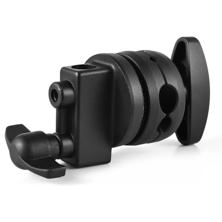 Multifunctionele Lichtstatief Montageadapter Heavy Duty Draaibare Kop Houder Gripkop voor Licht zwart