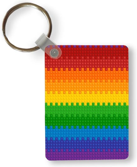 Sleutelhanger - Patoon - Regenboog - Uitdeelcadeautjes - Plastic