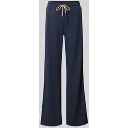 Sweatpants van viscosemix met wijde pijp