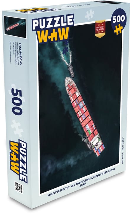 Puzzel twee kleine schepen en een groot schip - Legpuzzel - Puzzel 500 stukjes