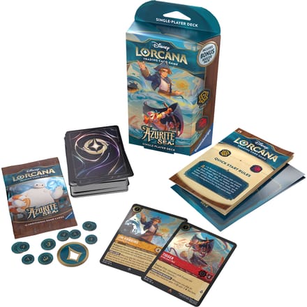 Disney Lorcana Trading Card Game Azurite Sea Amber & Ruby Starter Deck