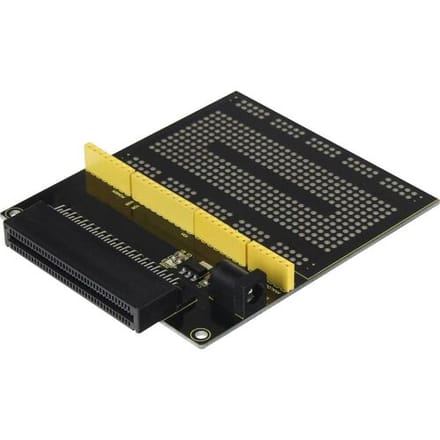 Joy-it mb-conn01 Experimenteer board Joy-it Prototyp Breakout-Board V2 mit Breadboard (mb-conn01) micro:bit