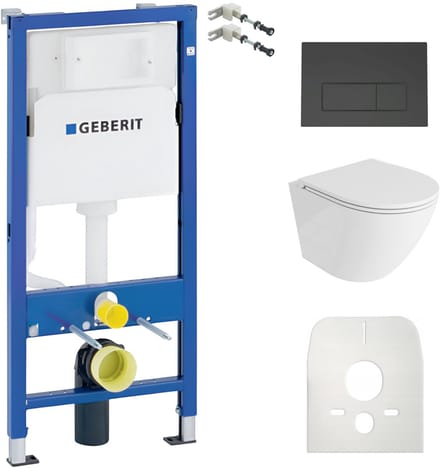 LAVITA complete toiletset Sofi One randloos zwart