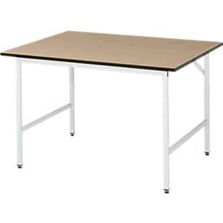 Werktafel - MDF-plaat - B 1250 x D 1000 x H 800-850 mm - beuken plaat