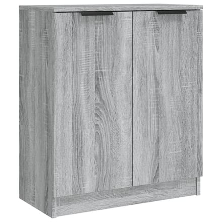 vidaXL - Dressoirs - 2 - st - 60x30x70 - cm - bewerkt - hout - grijs - sonoma - eiken