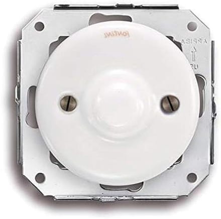Blindplaat Porselein - Afdekplaat - Afwerking Elektrisch - Wit Porselein - 1 Stuk - Wit