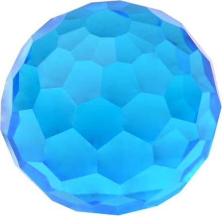 Quiges Verwisselbare Ring Steen Geslepen Bolletje 12mm - Blauw - E12RHDC018