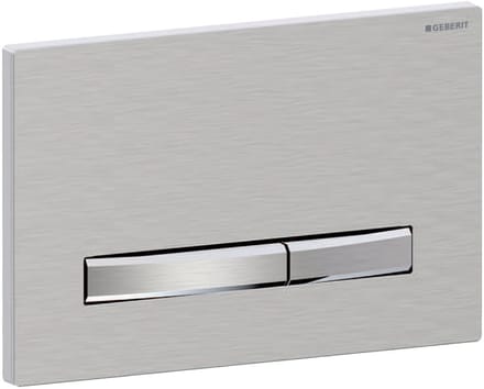 Geberit Sigma50 bedieningsplaat - 2-toets spoeling - vierkant - dualflush - chroom geborsteld