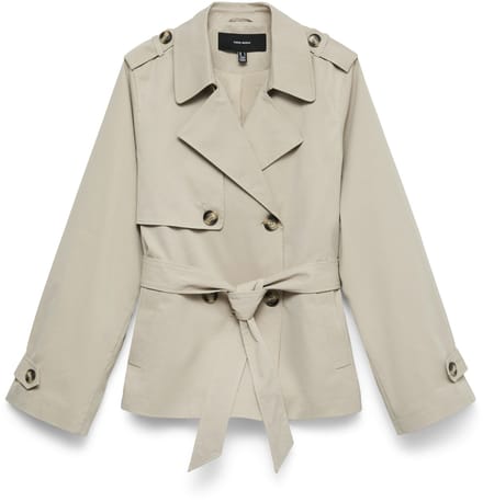VERO MODA - VMNOA SHORT TRENCHCOAT EXC - Dames - Gewatteerde jassen