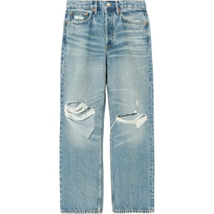 RE/DONE 90s Crop Low Slung Medium Raf Taglia: 24 | Jeans straight fit Outlet | Donna