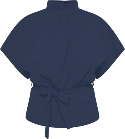 SISTERS POINT Girl-top6 - Dames Top - Navy - Maat L