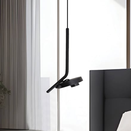 Viokef LED hanglamp Factory, zwart, Ø 15 cm, metaal