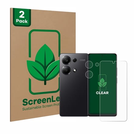 2 Stuks Screenprotector voor Xiaomi Redmi Note 13 Pro 4G (Voor+Camera) - Hoogwaardige Beschermfolie transparant