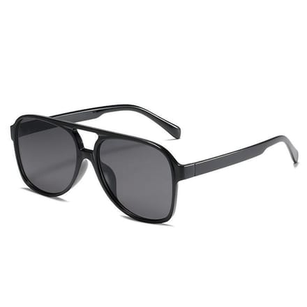 Retro Aviator Zonnebril - Zwart | Fashion Favorite