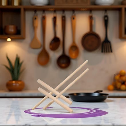 Houten Pannenkoek Beslag Spreader Set voor Crêpes en Pannenkoeken