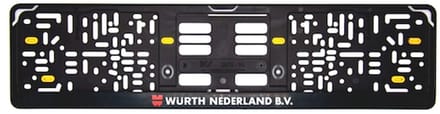 Wurth - Kentekenplaathouder Clever 4 - Kentekenplaathouder Clever 4 x 100 st
