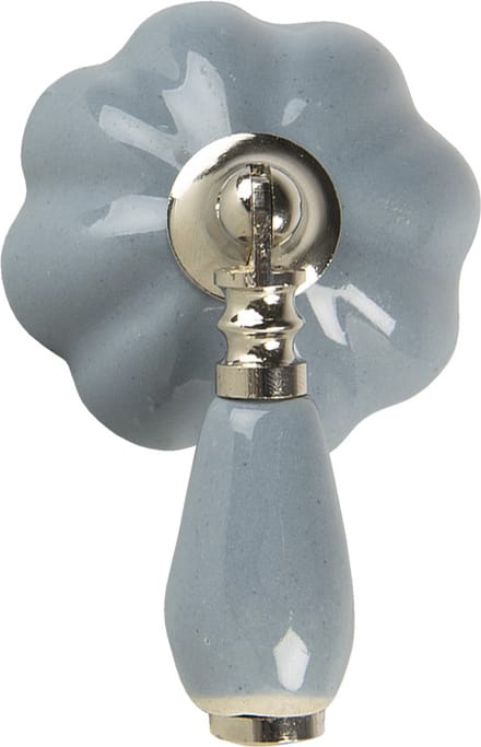 Clayre & Eef Deurknop 4x8x6 cm Grijs Keramiek