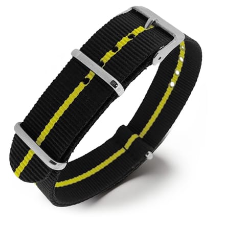 NATO Horlogeband G10 Military Nylon Strap - Skunk Geel 20mm