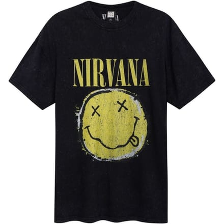 Nirvana T-shirt - Amplified Collection - Split - XS tot L - voor Mannen - charcoal