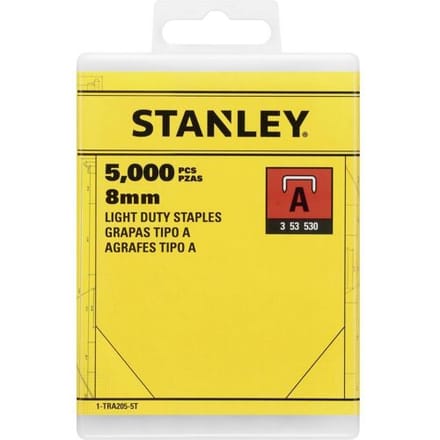 Stanley Nieten Gegalvaniseerd 8mm - Type A 3/53/530 - 5000 Stuks