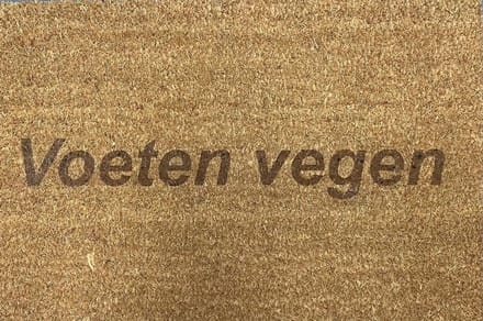 Deurmat met tekst - Kokosmat - Voeten vegen - Humor - Mat