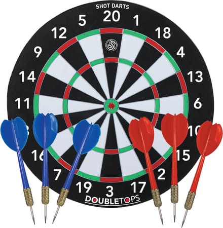 Shot Double Tops Dartboard Game