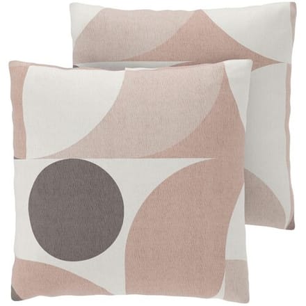 LIVARNO Set van 2 satijnen kussenslopen 60 x 50 cm (Strepen)