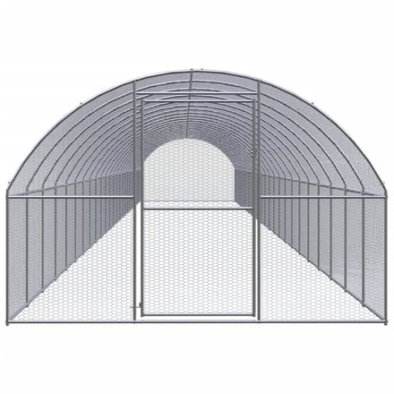 vidaXL - Kippenren - 3x24x2 - m - gegalvaniseerd - staal