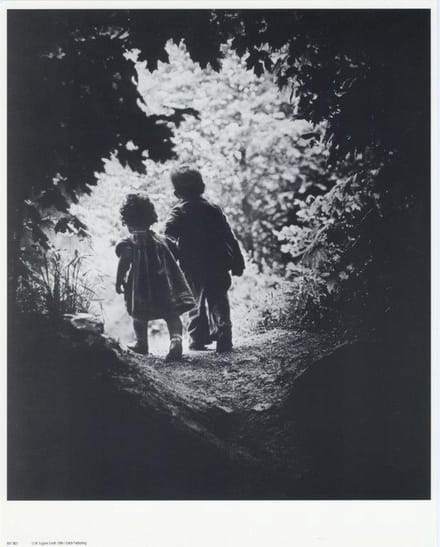 Mini zwart-wit poster - The Walk to Paradise Garden - Eugene Smith - 24x30 cm