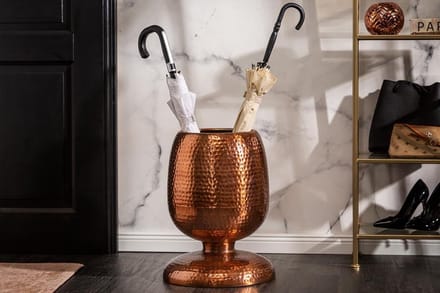 Bijzettafel ook gebruiken Parapluhouder Handgemaakt ORIENT 36 cm koper gehamerd design