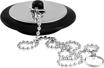 Universele Badplug met Ketting voor Gootsteen en Wastafel