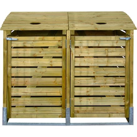 Kliko ombouw container ombouw klikoberging klikokast containerberging dubbel 155x122x90cm