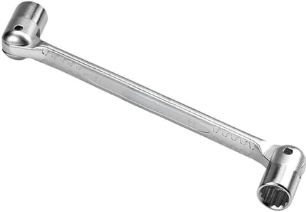 Scharnierende steeksleutel - Koppelbare sleutel - Mechanisch werk - Compact en veelzijdig - 24 x 27 mm - Metaal