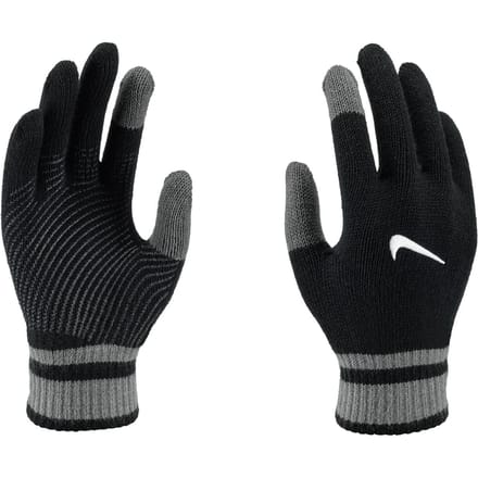 Nike Heren Y Grip Gebreide Handschoenen (Zwart)