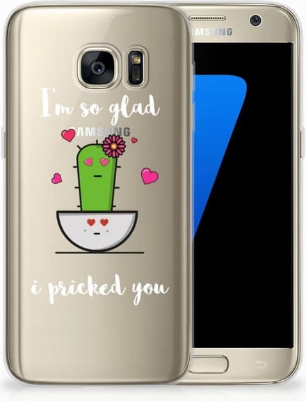 Samsung Galaxy S7 Telefoonhoesje met Naam Cactus Glad