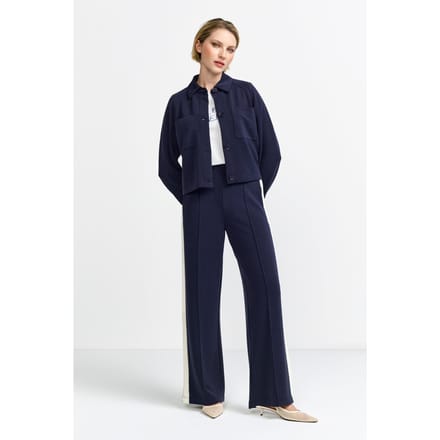 Rich & Royal Scuba Jacket Denim Look Midnight Blue Taglia: S | Giacche corte Outlet | Donna | Blu
