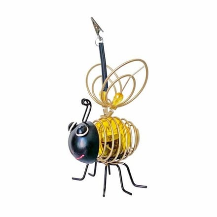 Zonne-lamp Bij - GALIX - 4 witte LED's - 8 uur verlichting - Metaal en glas