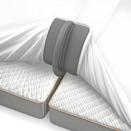 Matraswig - Bedbinder - Liefdesbrug - Wit en Grijs