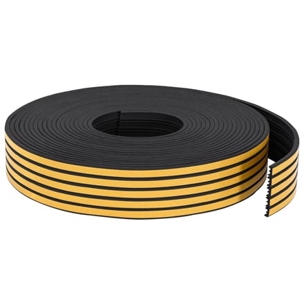 vidaXL - Zelfklevende - raamdichting - 9 - x - 4 - mm - 50 - m - Zwart - EPDM-schuin