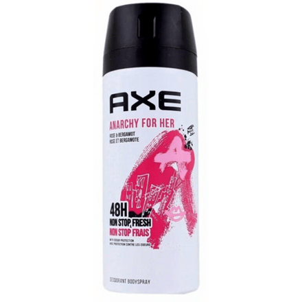 Axe - Deodorant Bodyspray - 48hrs Non Stop Fresh - Anarchy For Her - Rose & Bergamot - 150 ml