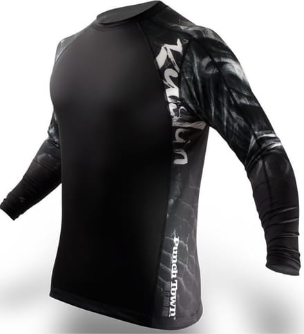 PunchTown Rash Guard Ryushin Lange Mouw Zwart - M