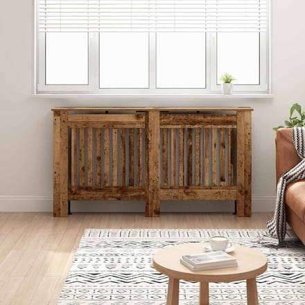 Cache-radiateur Style Bois Rustique 152 x 19 x 81,5 cm Bois d'Ingénierie